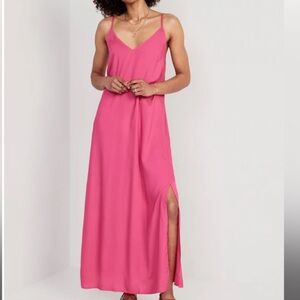Old Navy Tie Back Maxi Slip Dress
